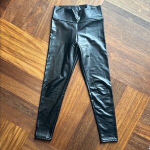 Black Pleather leggings